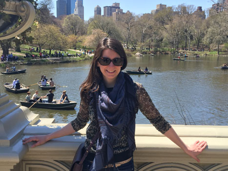 Erika Gorman at Central Park in New York City