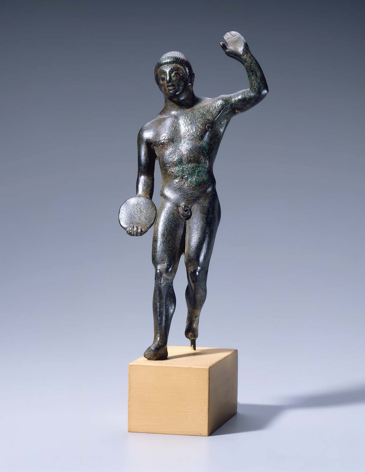 Statuette of a discus thrower (discobolos) Museum of Fine Arts, Boston