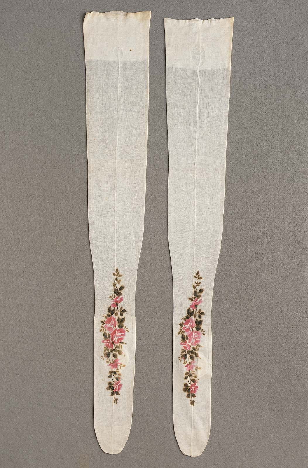 Pair of women's stockings Museum of Fine Arts, Boston