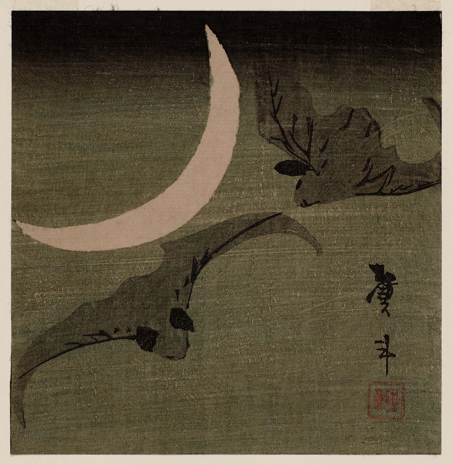 月夜に蝙蝠図」 | Cultural Japan
