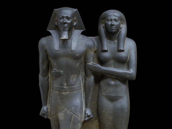 King Menkaura (Mycerinus) and queen. 11.1738.