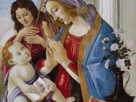 Sandro Botticelli, Virgin and Child with Saint John the Baptist Sandro Botticelli, Virgin and Child with Saint John the Baptist