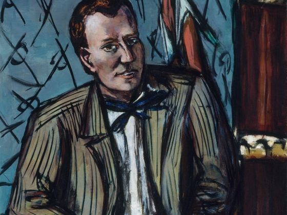 Max Beckmann, Perry T. Rathbone (detail), 1948 Detail of Max Beckmann's portrait of Perry T. Rathbone