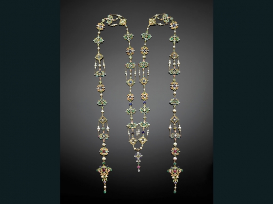 Renaissance revival neck ornament, Designed by G. Paulding Farnham, 1859–1927