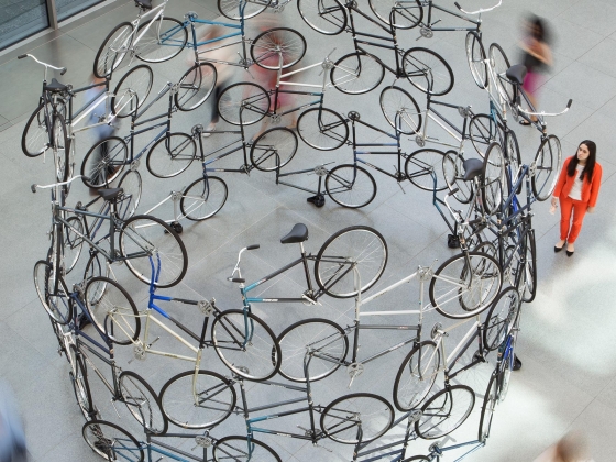 Ai Weiwei, Forever, 2003 Bicycle sculpture