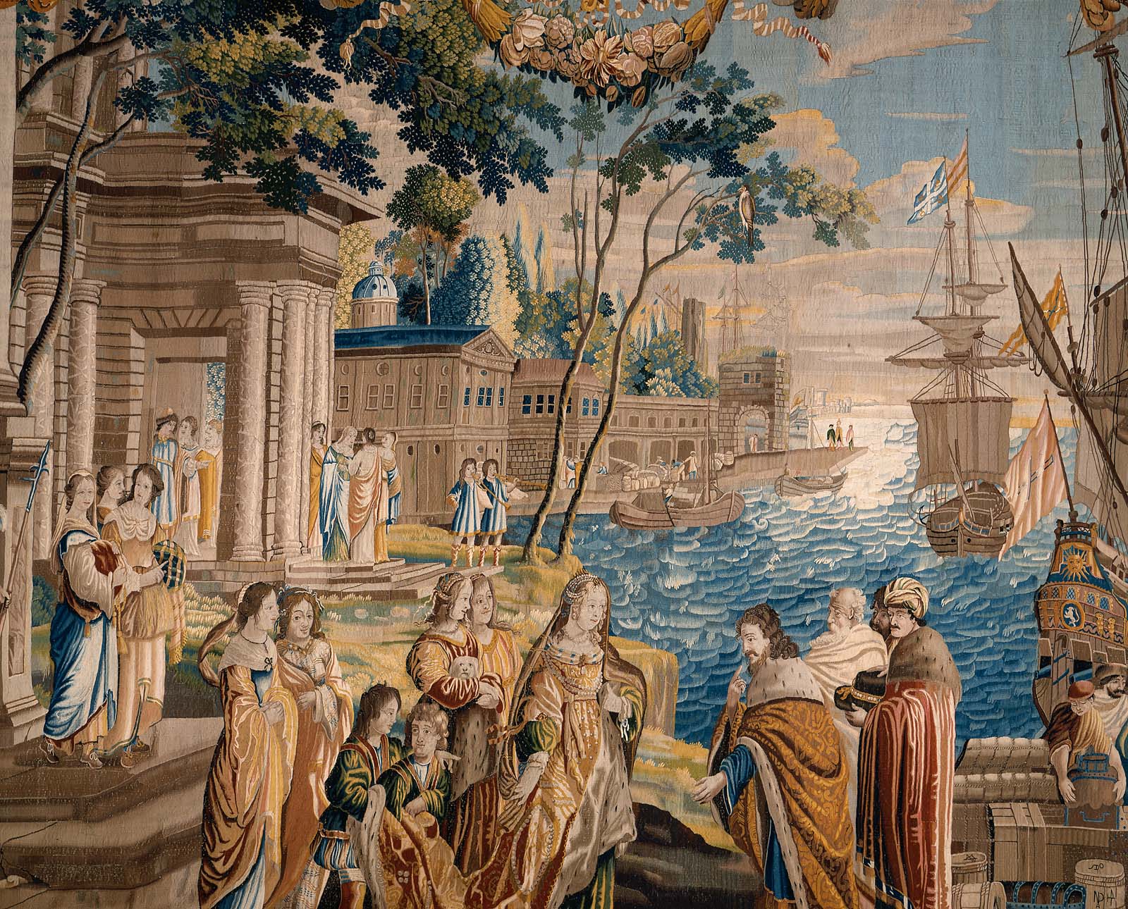Tapestry The Embarkation of Saint Ursula (from the series, The Story