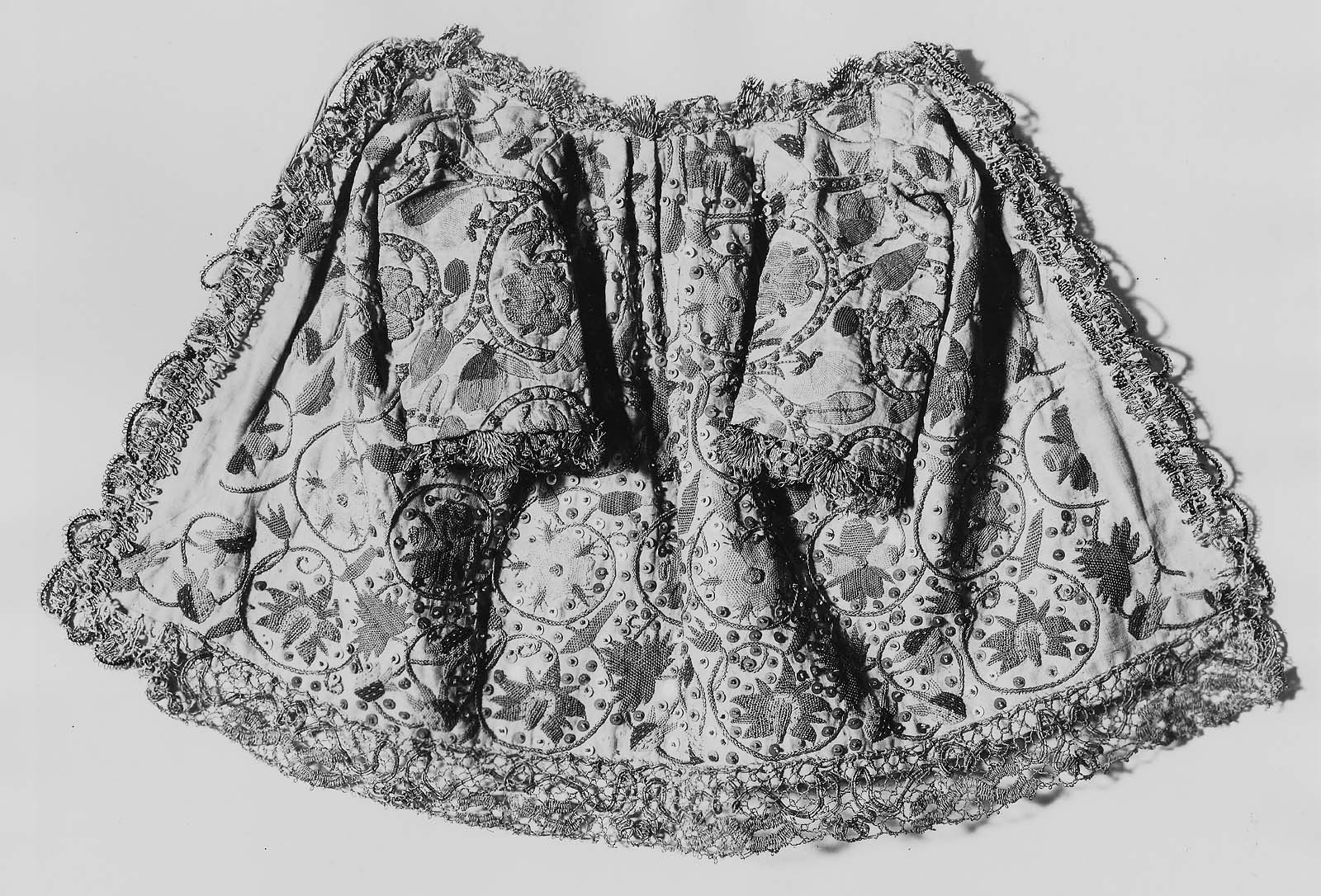 Miniature robe made from two coifs Museum of Fine Arts, Boston