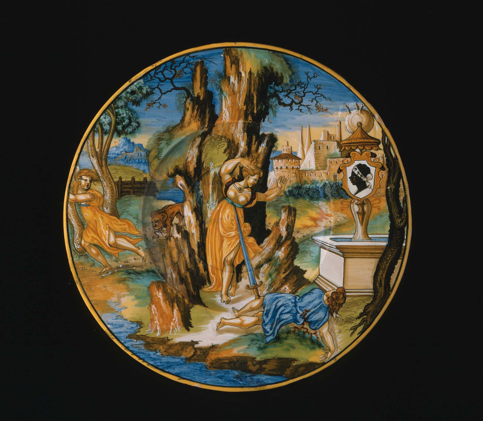 Plate depicting Pyramus and Thisbe Museum of Fine Arts, Boston