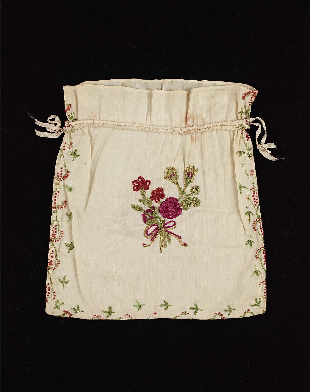 White cotton drawstring bag Museum of Fine Arts, Boston