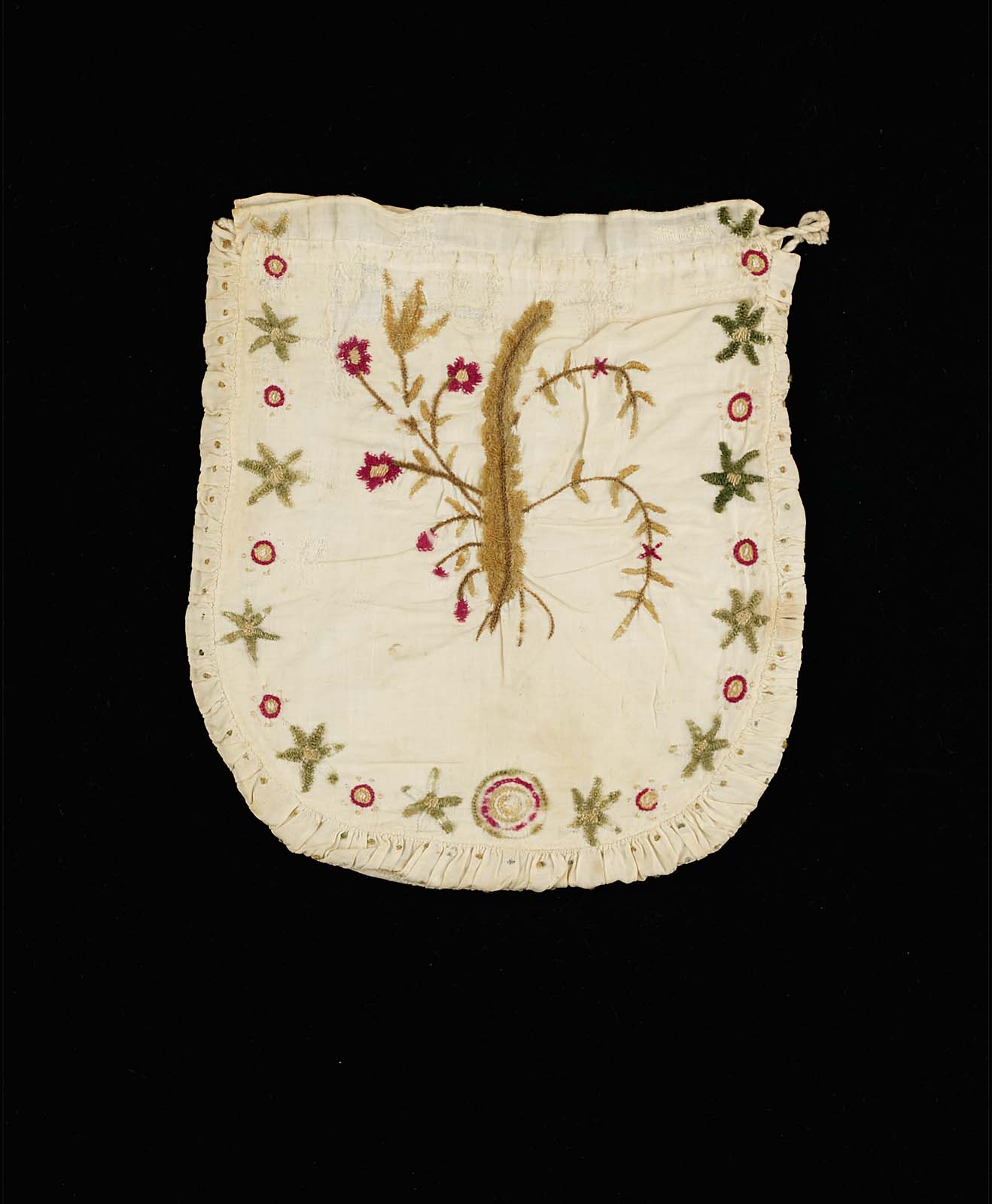 A white cotton drawstring bag Museum of Fine Arts, Boston