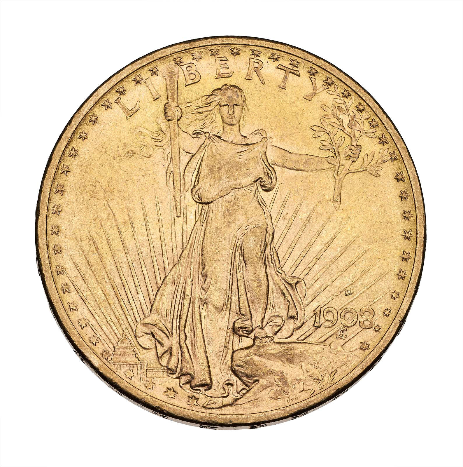 Standing Liberty type (motto added) Museum of Fine Arts, Boston