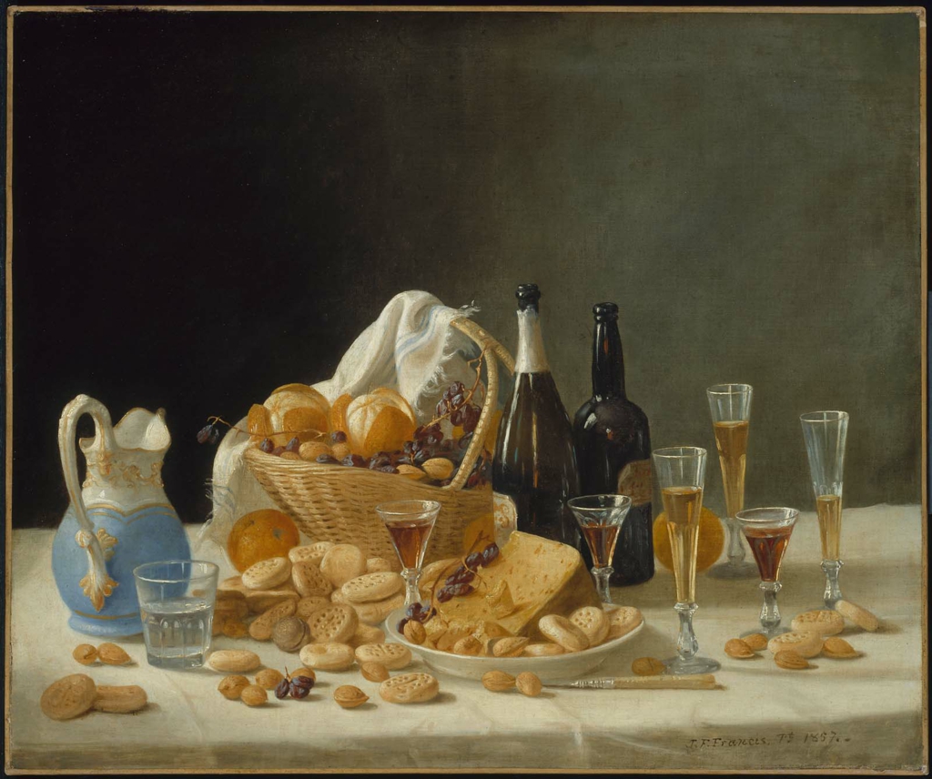 Still Life with Wine Bottles and Basket of Fruit | Museum of Fine Arts