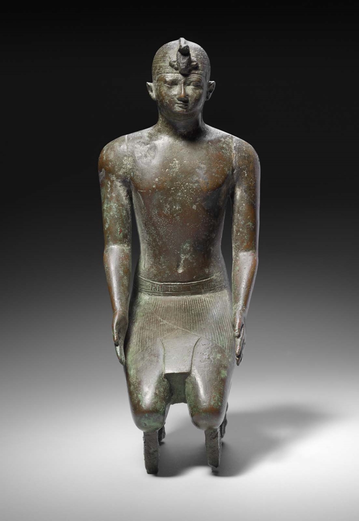 Kneeling statuette of King Peftjauawybast | Museum of Fine Arts; Boston