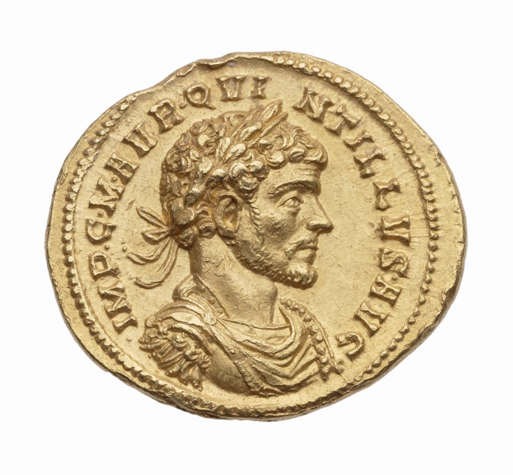 Aureus with bust of Quintillus Museum of Fine Arts, Boston