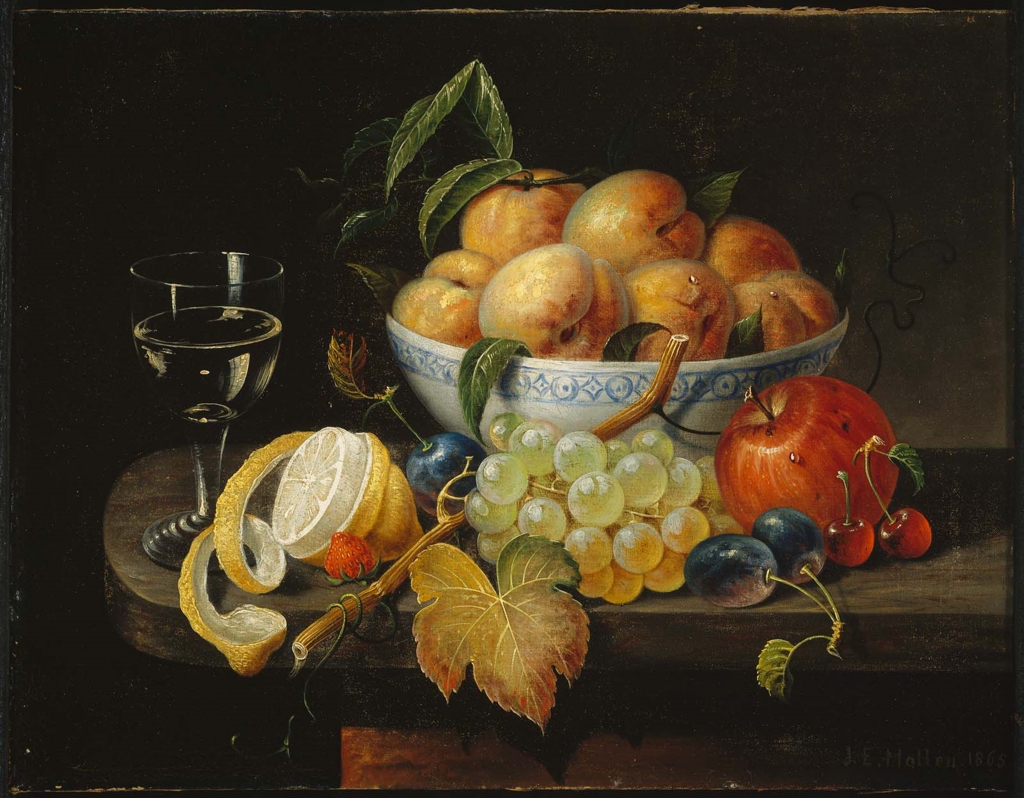 Still Life Bowl with Fruit and Wine Glass Museum of Fine Arts, Boston
