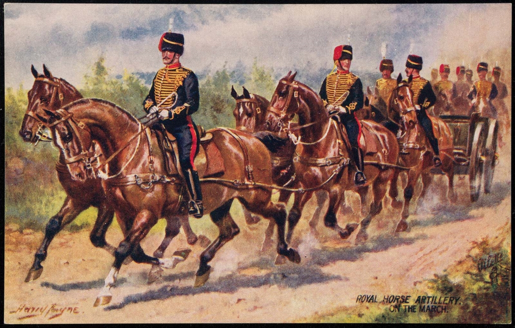 ROYAL HORSE ARTILLERY. ON THE MARCH. Museum of Fine Arts, Boston