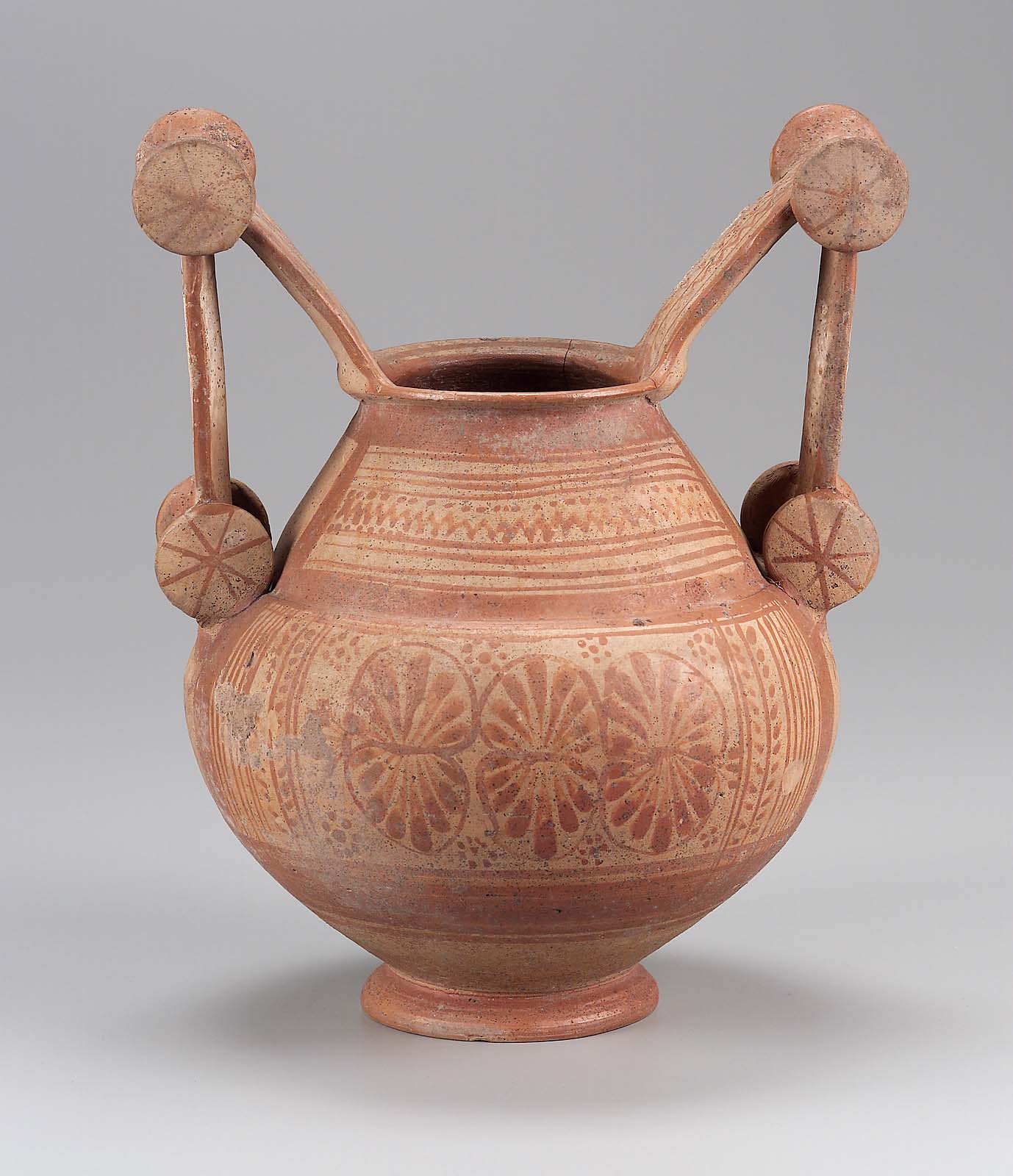 Amphora shape of Native Apulia (Messapian Trozella) Museum of Fine