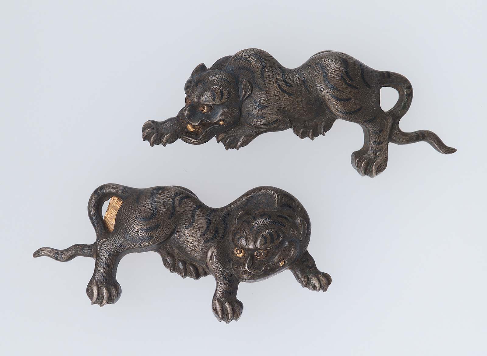Pair of menuki in the form of tigers Museum of Fine Arts, Boston