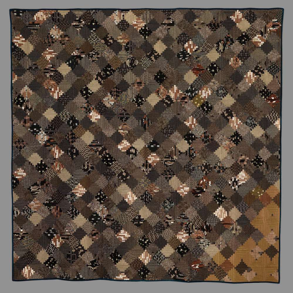 Quilt Brown cotton Museum of Fine Arts, Boston