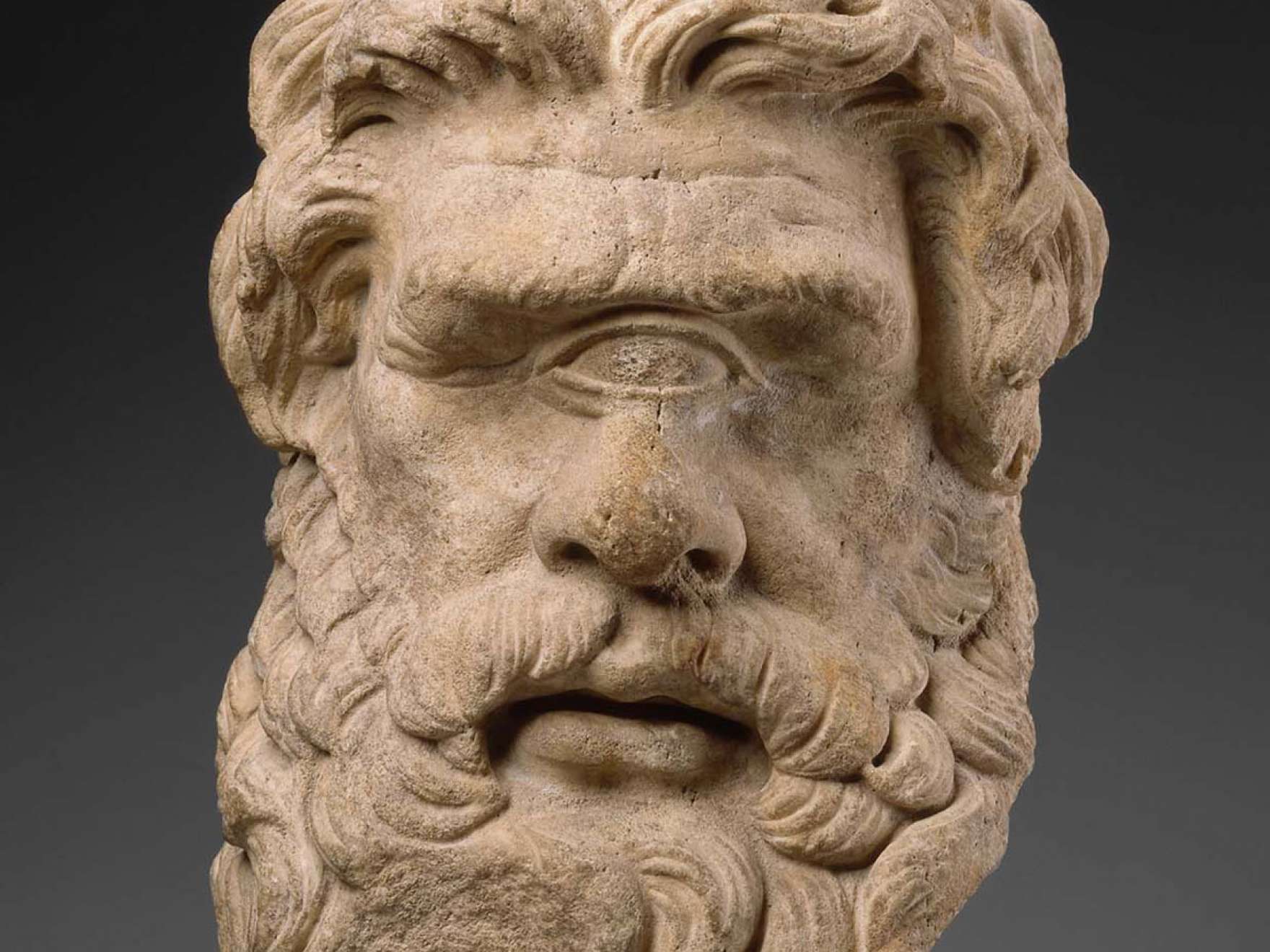 Head of Polyphemos, Greek or Roman, Hellenistic or Imperial Period, about 150 BC or later Head of Polyphemos, Greek or Roman, Hellenistic or Imperial Period, about 150 BC or later