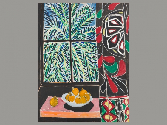 Henri Matisse's painting, Interior with Egyptian Curtain